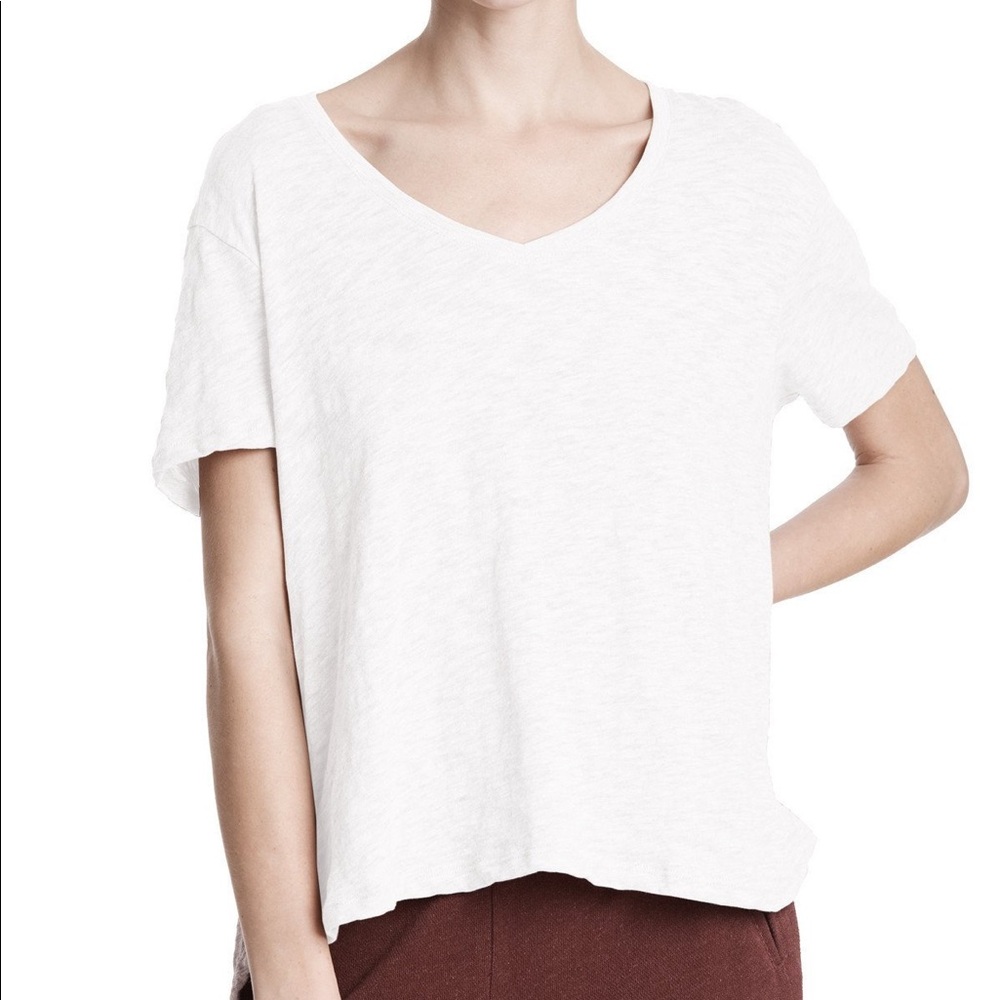 ATM SLUB JERSEY BOYFRIEND V-NECK TEE